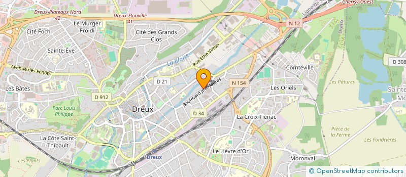 localisation de l'entreprise ASSOCIATION DROUAISE DES ARTS ET DE LA CULTURE à DREUX