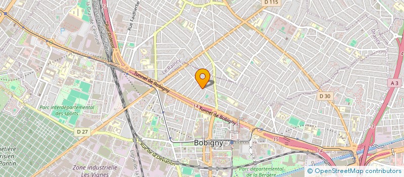 localisation de l'entreprise ASSOCIATION DU 13E SECTEUR D'HYGIENE MENTALE DE LA SEINE SAINT DENIS  BOBIGNY