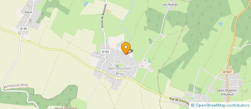localisation de l'entreprise ASSOCIATION DU 3EME AGE, CLUB DES ANCIENS  BERNEUIL-EN-BRAY