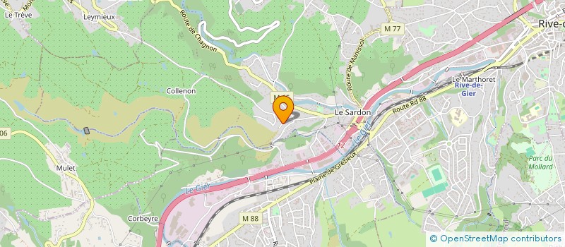 localisation de l'entreprise ASSOCIATION DU BADMINTON DE GENILAC  GENILAC