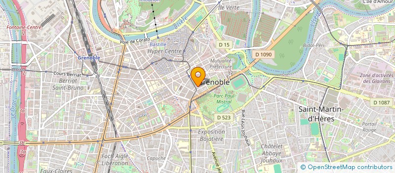 localisation de l'entreprise ASSOCIATION DU BASSIN VERSANT DE L'ISERE  GRENOBLE