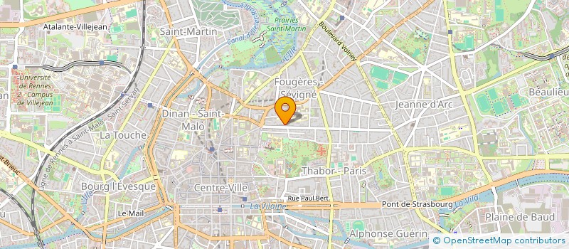 localisation de l'entreprise ASSOCIATION DU BISEAU FUTE  RENNES