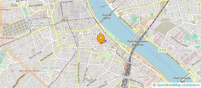 localisation de l'entreprise ASSOCIATION DU BLOUSON NOIR  BORDEAUX