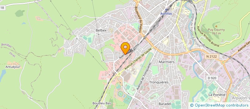 localisation de l'entreprise ASSOCIATION DU BOIS NOIR à AURILLAC