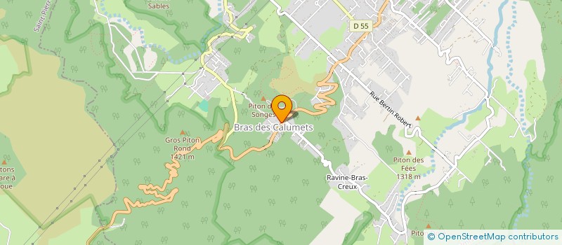 localisation de l'entreprise ASSOCIATION DU BRAS DES CALUMETS 97431 à LA PLAINE-DES-PALMISTES