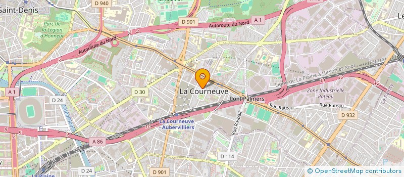 localisation de l'entreprise ASSOCIATION DU BUREAU DES ETUDIANTS DU POLE SUP'93 (BDE DU POLE SUP'93 ) à LA COURNEUVE