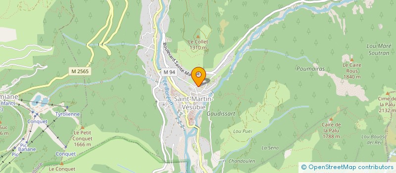 localisation de l'entreprise ASSOCIATION DU CANAL ST ANTOINE DE ST MARTIN VESUBIE  SAINT-MARTIN-VESUBIE