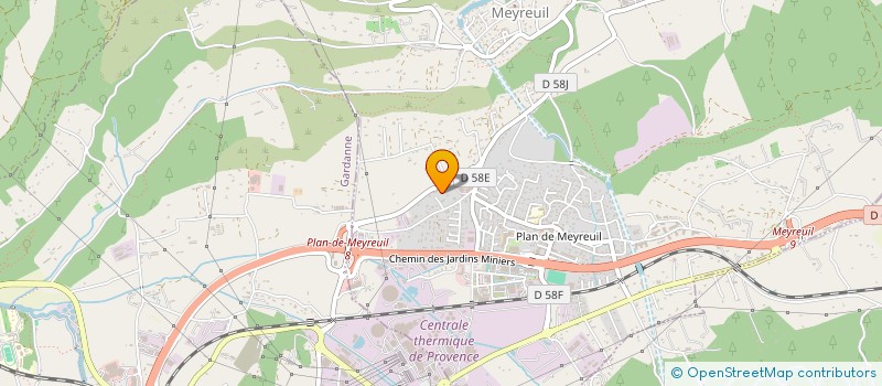 localisation de l'entreprise ASSOCIATION DU CENTRE COMMERCIAL LA CROIX  MEYREUIL