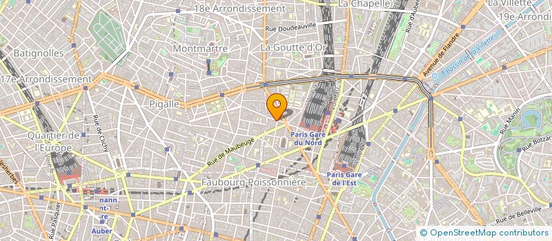 localisation de l'entreprise ASSOCIATION DU CENTRE DE SANTE DENTAIRE DENTALPLAN MAGENTA  PARIS