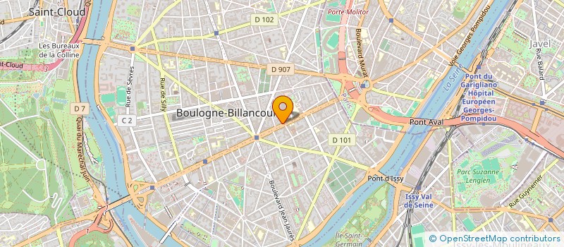 localisation de l'entreprise ASSOCIATION DU CENTRE DENTAIRE DE BOULOGNE à BOULOGNE-BILLANCOURT