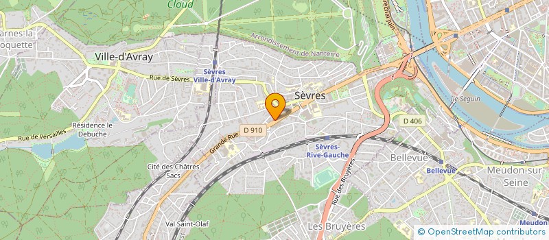 localisation de l'entreprise ASSOCIATION DU CENTRE DENTAIRE DENTIMAD SEVRES à SEVRES