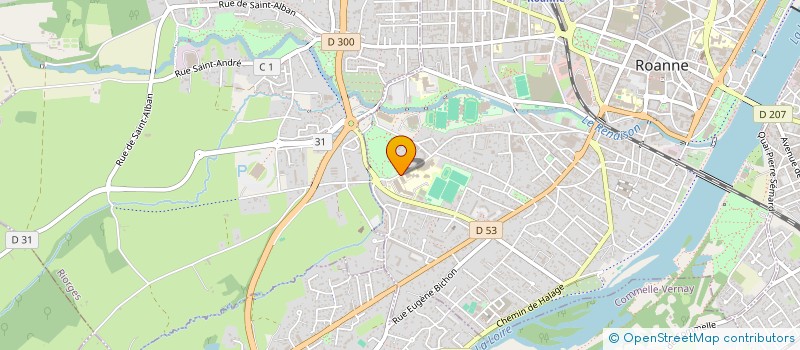 localisation de l'entreprise ASSOCIATION DU CHAMPIONNAT DE FRANCE DES ELEVES CONDUCTEURS ROUTIERS  SAINT-CHAMOND