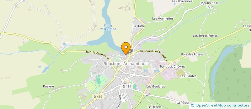 localisation de l'entreprise ASSOCIATION DU CHATEAU DE BOURBON-L'ARCHAMBAULT à BOURBON L'ARCHAMBAULT