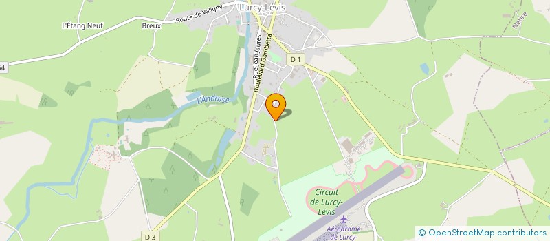 localisation de l'entreprise ASSOCIATION DU CHATEAU DE LEVIS  LURCY-LEVIS