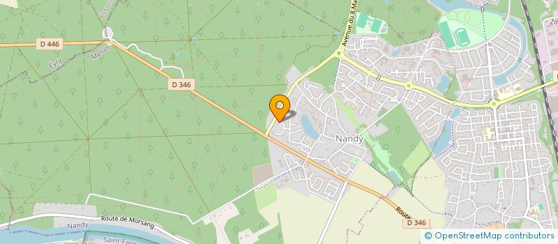 localisation de l'entreprise ASSOCIATION DU CHEMINOT COLLECTIONNEUR DE PIN'S (A.C.C.P)  NANDY