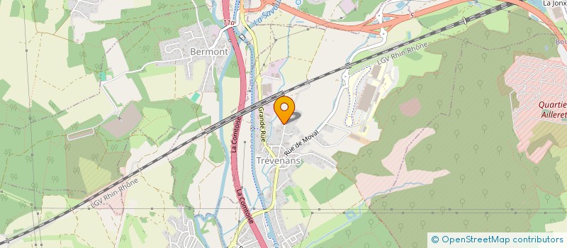 localisation de l'entreprise ASSOCIATION DU CHEVAL DE TRAIT COMTOIS DU TERRITOIRE DE BELFORT  TREVENANS