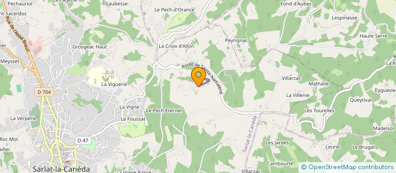 localisation de l'entreprise ASSOCIATION DU CIEL A LA TERRE à SARLAT-LA-CANEDA