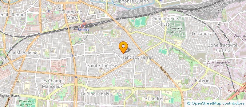 localisation de l'entreprise ASSOCIATION DU CINEMA EST MORT  RENNES