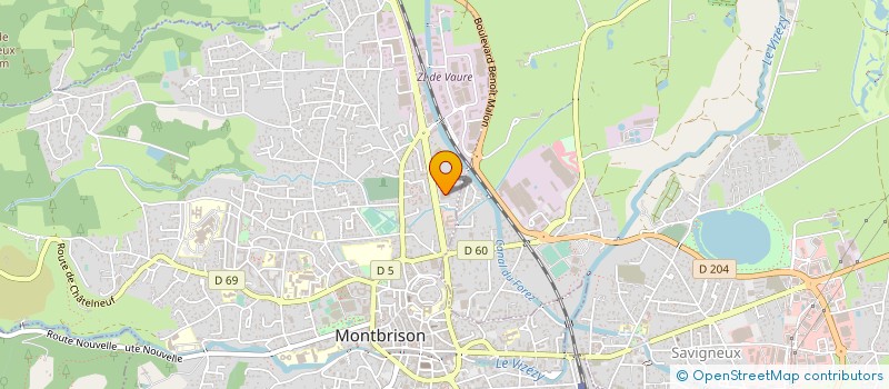 localisation de l'entreprise ASSOCIATION DU CINEMA REX  MONTBRISON