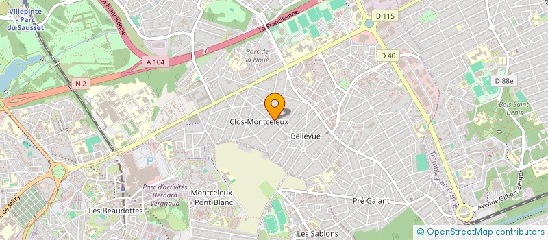 localisation de l'entreprise ASSOCIATION DU CLOS MONTALEUX à VILLEPINTE