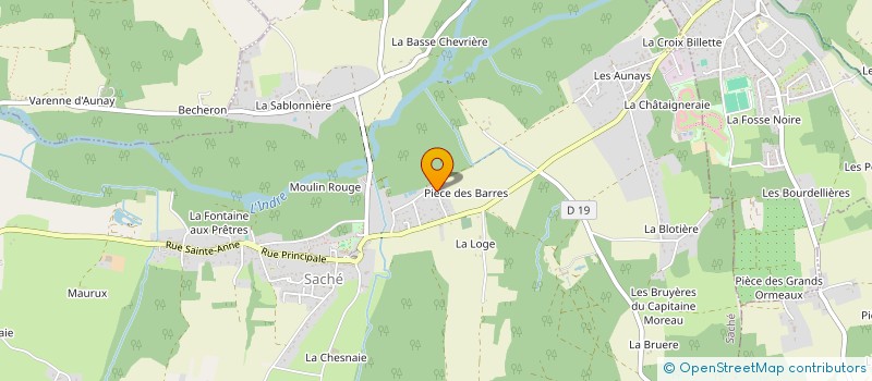 localisation de l'entreprise ASSOCIATION DU CLUB DES GENIES CREATIFS à SACHE