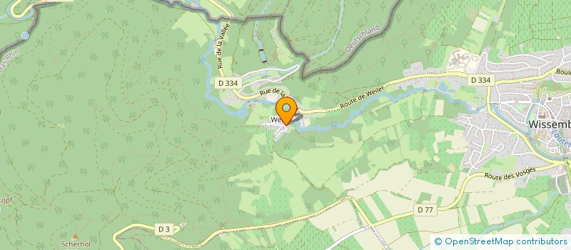 localisation de l'entreprise ASSOCIATION DU CLUB VOSGIEN  WISSEMBOURG