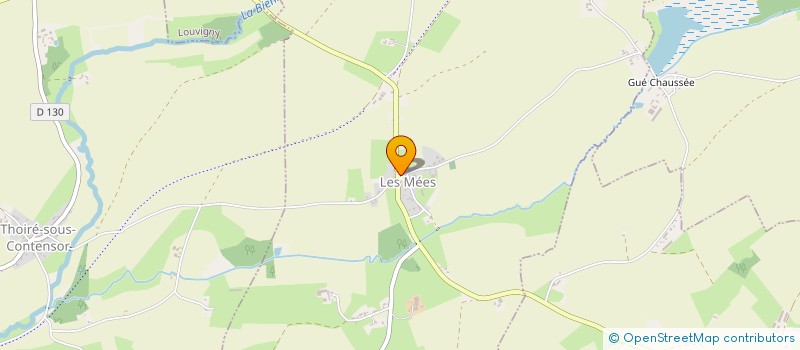 localisation de l'entreprise ASSOCIATION DU COMICE AGRICOLE 2023 LES MEES 72260  LES MEES