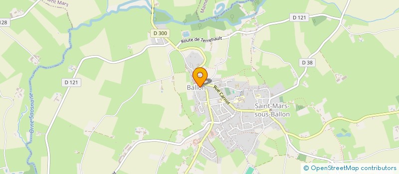 localisation de l'entreprise ASSOCIATION DU COMICE AGRICOLE MAINE COEUR DE SARTHE  BALLON-SAINT MARS