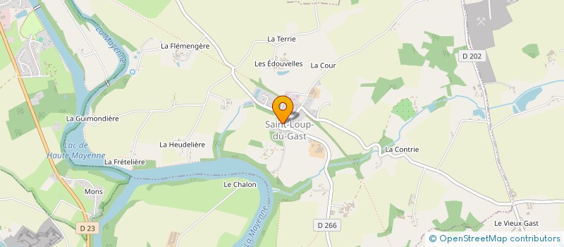 localisation de l'entreprise ASSOCIATION DU COMITE D'ANIMATION DES 3 RIVIERES  SAINT-LOUP-DU-GAST