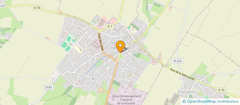 localisation de l'entreprise ASSOCIATION DU COMITE DES FETES à DOUVRES-LA-DELIVRANDE