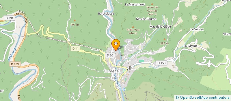 localisation de l'entreprise ASSOCIATION DU COMITE DES FETES DE SUMENE  SUMENE