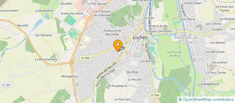 localisation de l'entreprise ASSOCIATION DU COMITE DES FETES DU QUARTIER DES BAS-CLOS à LOCHES