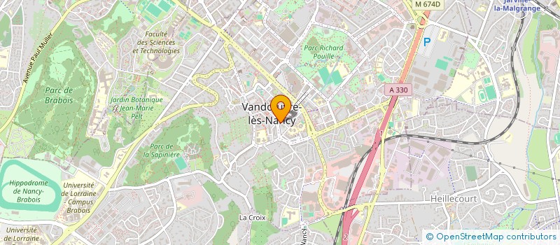 localisation de l'entreprise ASSOCIATION DU CONSEIL CITOYEN DE VANDOEUVRE  VANDUVRE-LES-NANCY