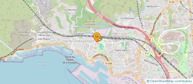 localisation de l'entreprise ASSOCIATION DU CONSEIL CITOYEN NORD LITTORAL OUEST à MARSEILLE