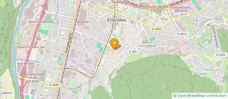 localisation de l'entreprise ASSOCIATION DU CONSEIL CITOYEN VILLAGE SUD  ECHIROLLES