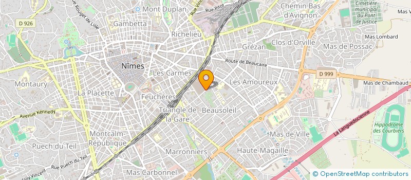 localisation de l'entreprise ASSOCIATION DU CONSEIL DE RESEAU DES OBLATES DE L'ASSOMPTION  NIMES