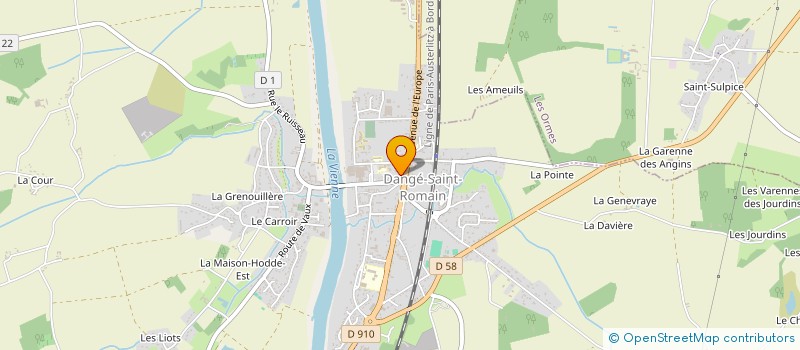 localisation de l'entreprise ASSOCIATION DU CONSEIL DES JEUNES à DANGE-SAINT-ROMAIN