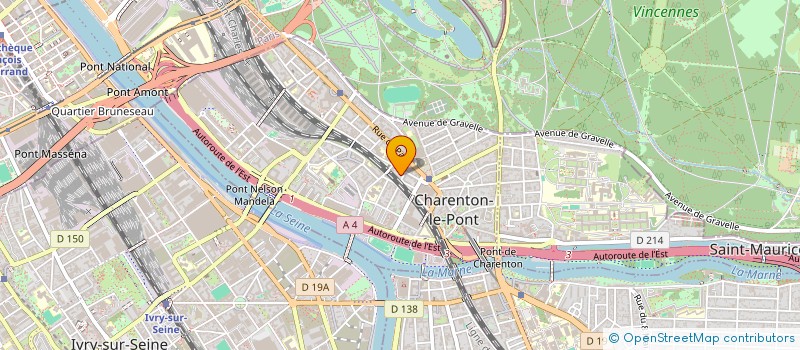 localisation de l'entreprise ASSOCIATION DU CONSEIL SYNDICAL DE LA RESIDENCE VILLA ROMA (ADC VILLA ROMA)  CHARENTON-LE-PONT