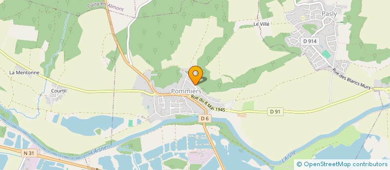 localisation de l'entreprise ASSOCIATION DU CORPS A L ESPRIT  POMMIERS