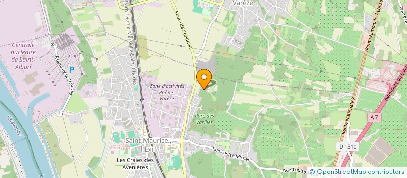 localisation de l'entreprise ASSOCIATION DU CORSO ROUSSILLONNAIS  SAINT MAURICE L'EXIL