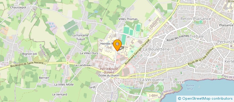 localisation de l'entreprise ASSOCIATION DU DEPARTEMENT GENIE CIVIL DE L'I.U.T. DE SAINT-NAZAIRE  SAINT-NAZAIRE