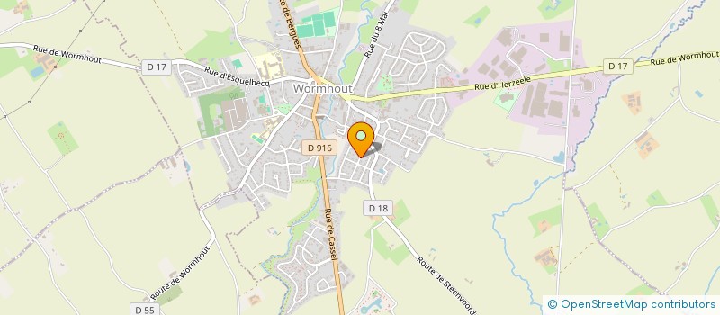 localisation de l'entreprise ASSOCIATION DU DOMAINE DE LA TOUR SAINT-MARTIN  WORMHOUT