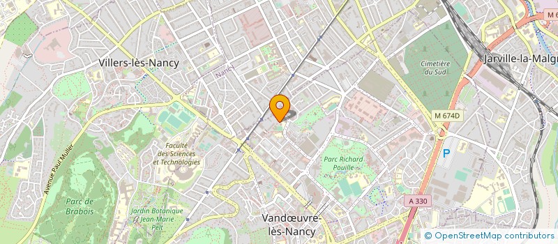 localisation de l'entreprise ASSOCIATION DU DOMAINE DU CHARMOIS  VANDUVRE-LES-NANCY