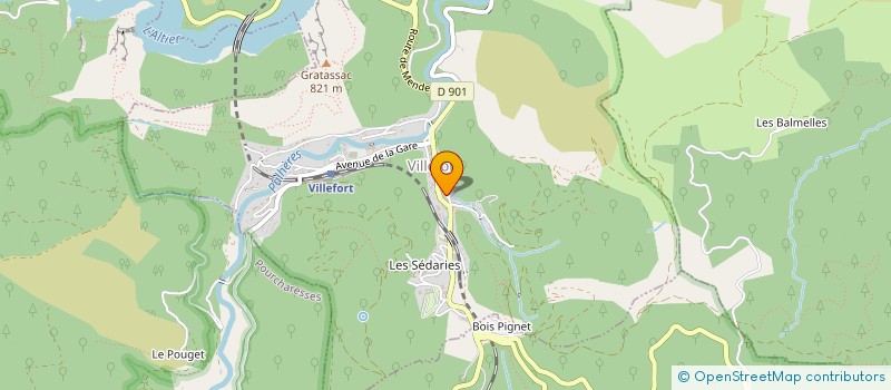 localisation de l'entreprise ASSOCIATION DU DRAGON D'EAU DES CEVENNES - ADEC  LES SALELLES