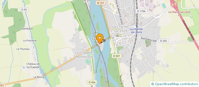 localisation de l'entreprise ASSOCIATION DU FAUBOURG EN LOIRE à LA CHARITE-SUR-LOIRE
