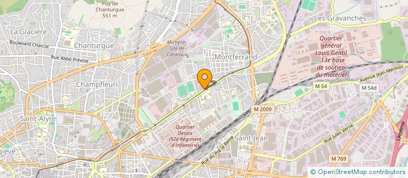 localisation de l'entreprise ASSOCIATION DU FICHIER PARTAGE DES BAILLEURS SOCIAUX D'AUVERGNE  CLERMONT-FERRAND