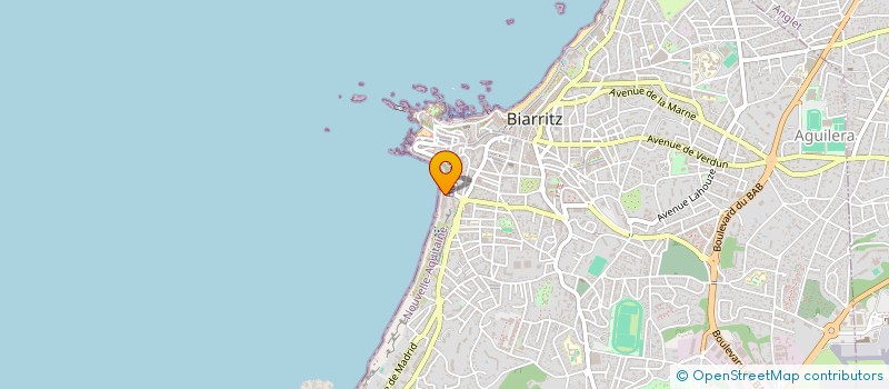 localisation de l'entreprise ASSOCIATION DU FLOCON A LA VAGUE  BIARRITZ