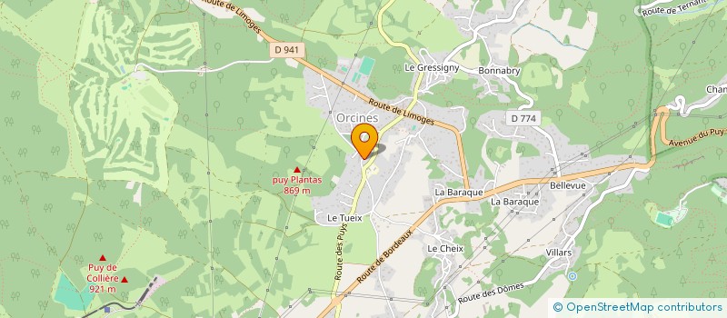 localisation de l'entreprise ASSOCIATION DU FOUR D'ENVAL  ORCINES