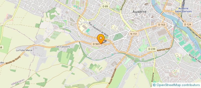 localisation de l'entreprise ASSOCIATION DU FOYER D HEBERGEMENT D AUXERRE à AUXERRE