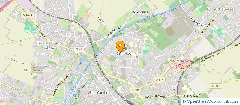 localisation de l'entreprise ASSOCIATION DU FOYER DES ELEVES DE L'AGROEQUIPEMENT  CAMBRAI